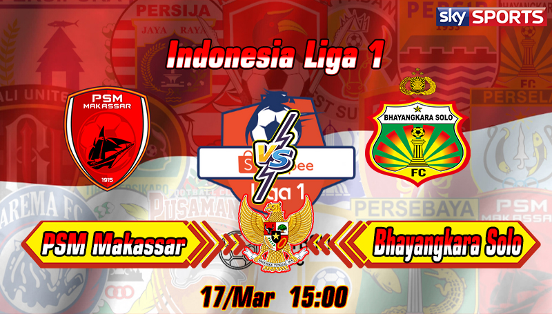 Agen Judi Online PialaLiga Prediksi Bola PSM Makassar vs Bhayangkara Solo
